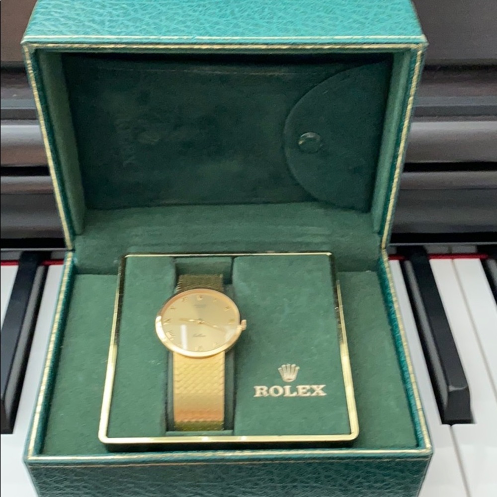Rolex Cellini Classic Yellow Gold with gold strap